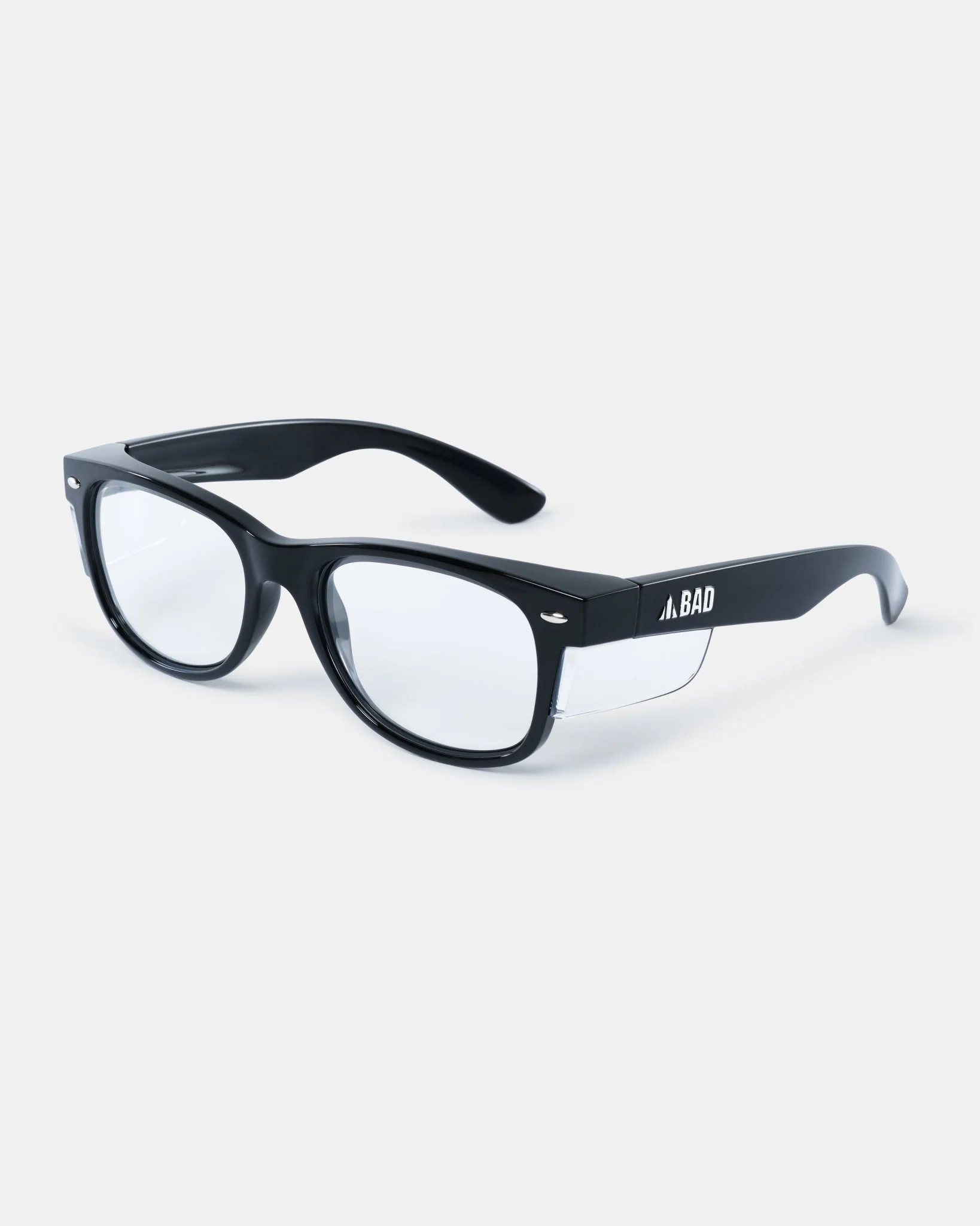 BAD LUCID⢠SAFETY GLASSES (BLACK/CLEAR)