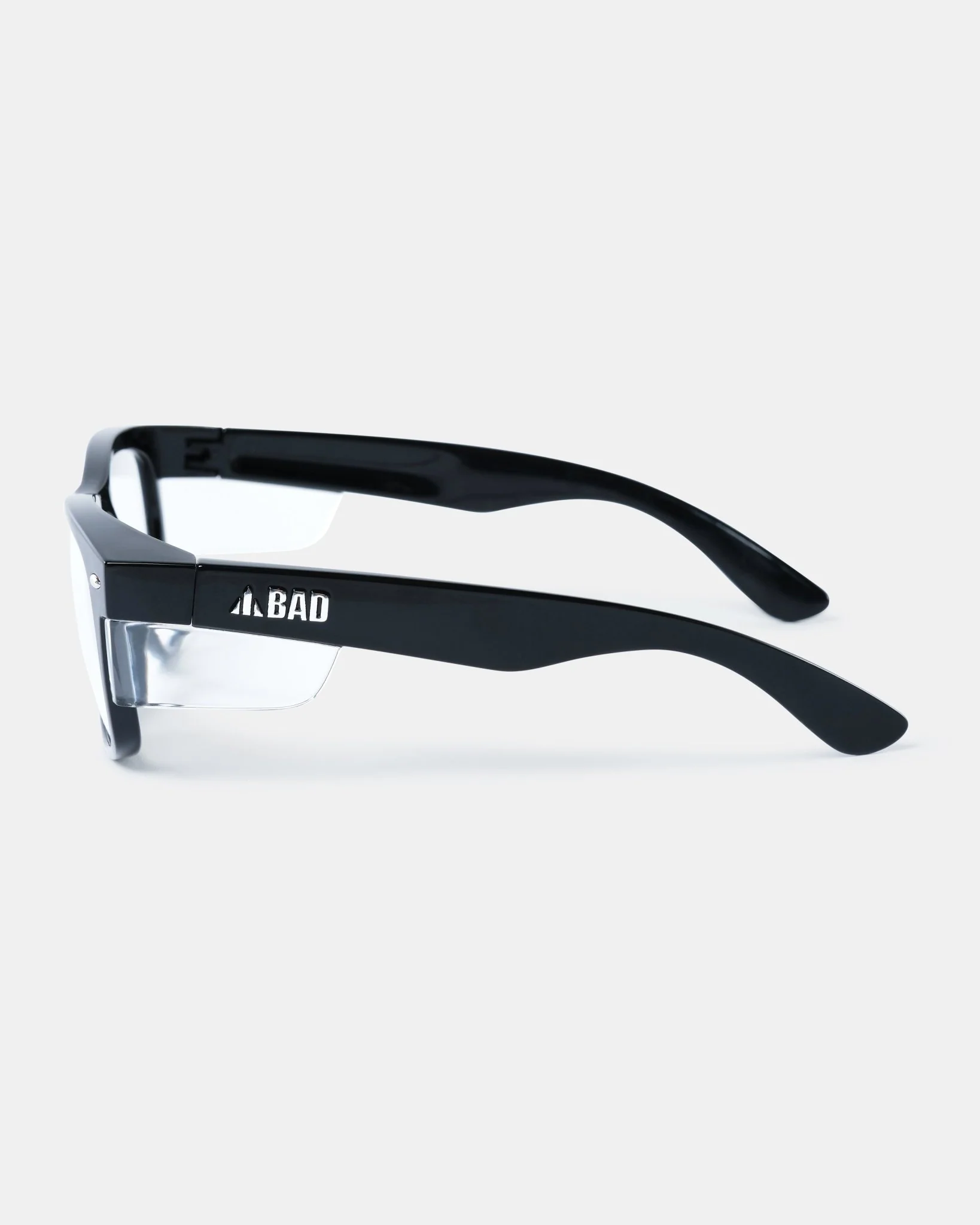 BAD LUCID⢠SAFETY GLASSES (BLACK/CLEAR) - Image 3