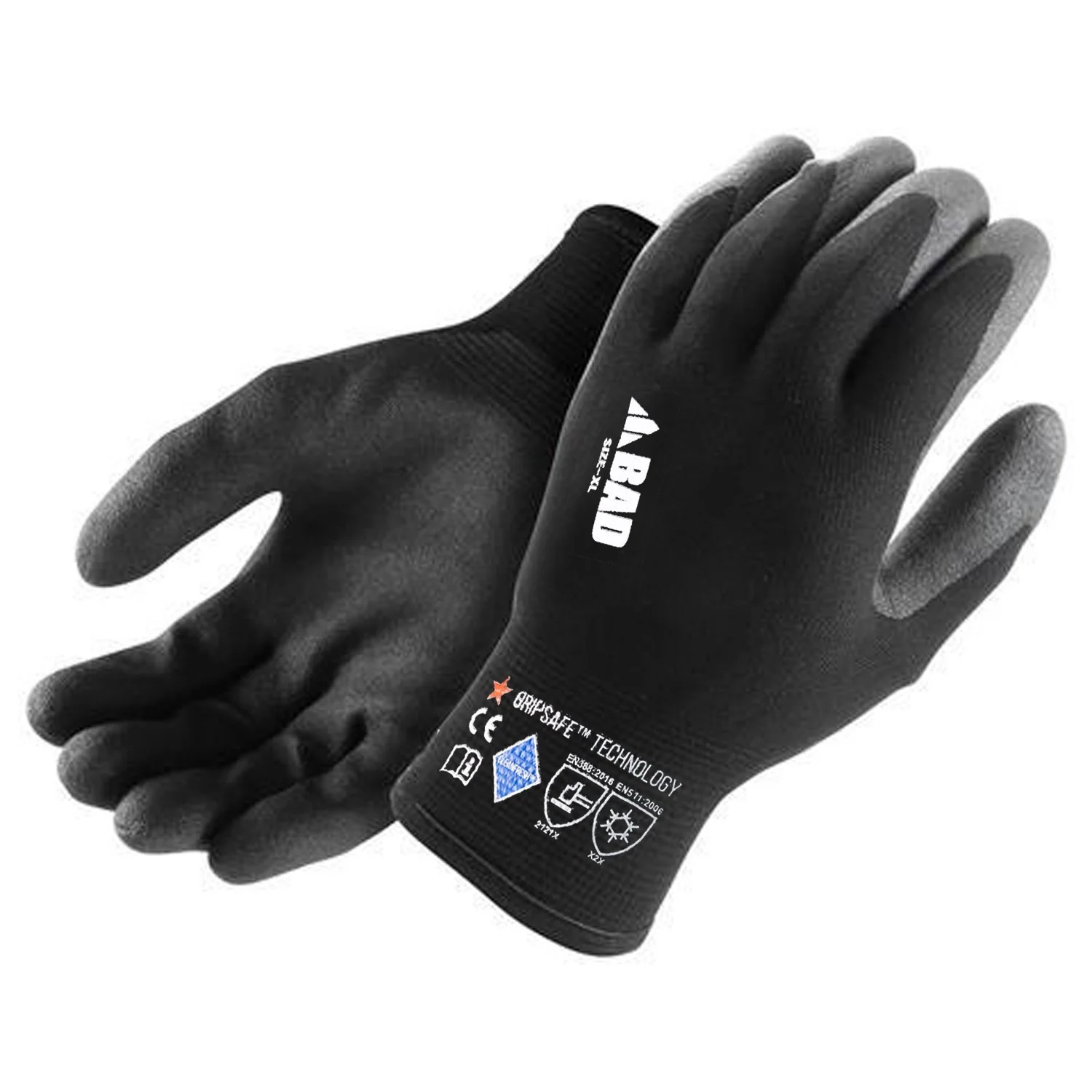BAD STEALTHâ„¢ NITRILE GRIP-SAFE INSULATED WORK GLOVES