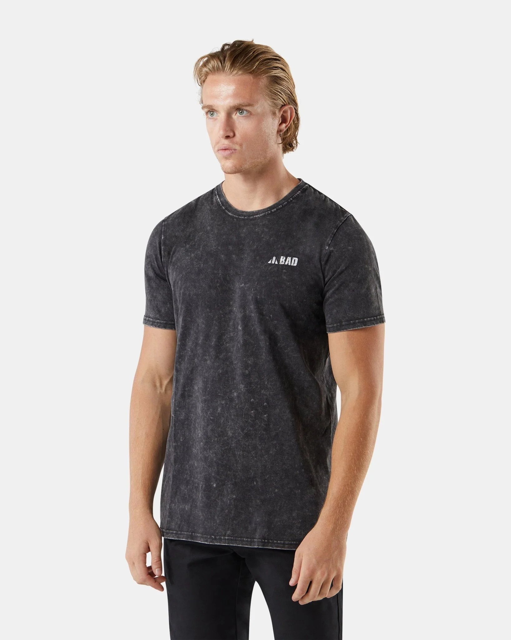 BAD TRADEMARK⢠ACID WASH S/S T-SHIRT