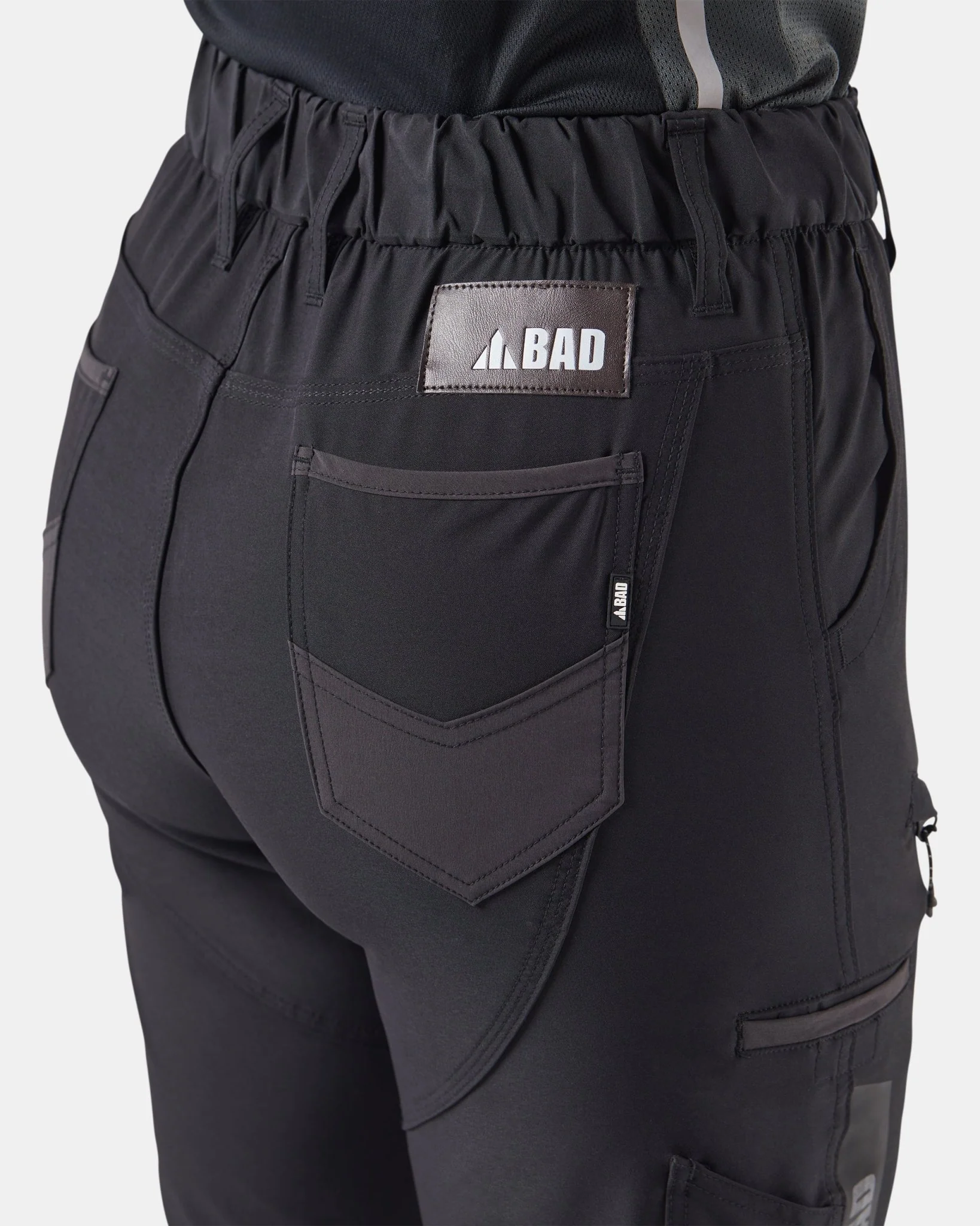 BAD WOMENS NEXTâ„¢ WATERPROOF ELASTIC WAIST CUFFED WORK PANTS - Image 3