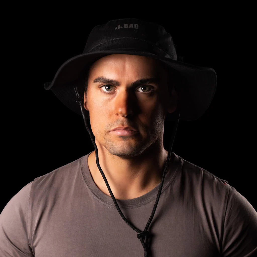 BAD SUN PROTECTION WIDE BRIM BLACK HAT - Image 2